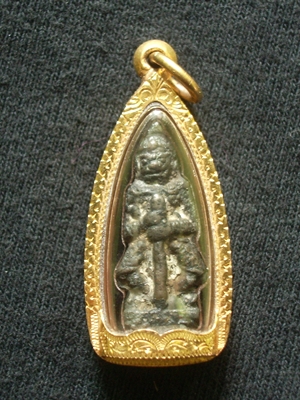 ท้าวเวสสุวรรณ เจ้าคุณศรีฯ(สนธิ์) เนื้อสัมฤทธิ์ เลี่ยมทอง