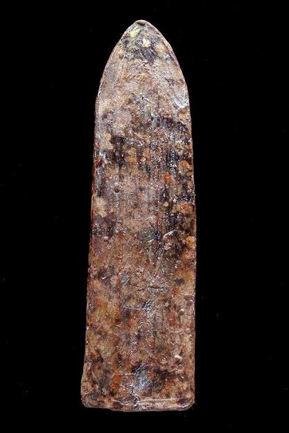 พระร่วงยืน เทพประทานพร กรุลพบุรี พิมพ์ฐานสูง สนิมแดง หลังเรียบ เนื้อมันปู สุดสวยจริงๆ