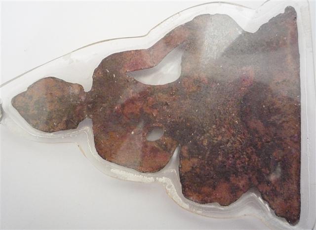 พระเชียงแสน พิมพ์ปกโพธิ์เนื้อตะกั่วสนิมแดง 