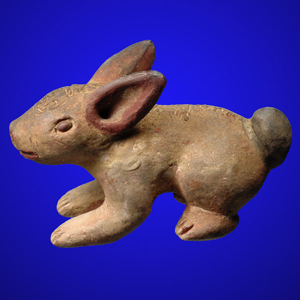 กระต่ายหลวงพ่อครื้น เนื้อดิน ขนาด 2 นิ้ว ครึ่ง