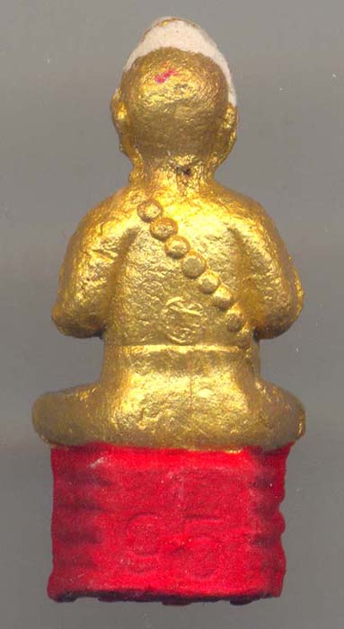 กุมารทองขนาดพกพา ลพ.แย้ม วัดสามง่าม รุ่น95 ปิดทองฐานแดง