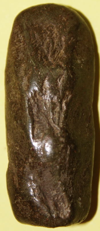 พระลีลาเม็ดขนุน เนื้อเขียวหินครก