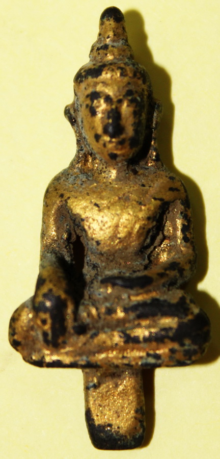 พระยอดธง เนื้อชินเปียกทองเก่า