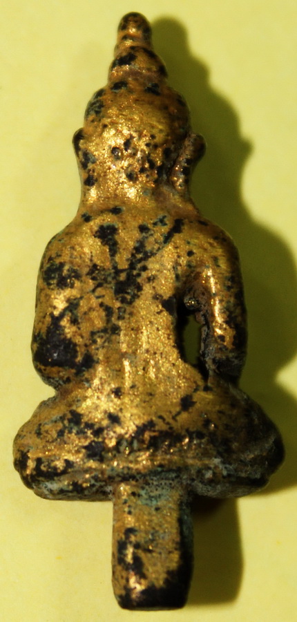 พระยอดธง เนื้อชินเปียกทองเก่า