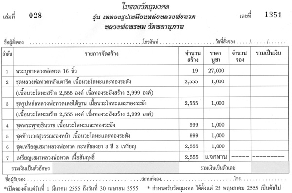 +++ เปิดจองหลวงพ่อทวด-พ่อท่านพรหม รุ่น เททองรูปเหมือนหล่อหลวงพ่อทวด ครับ +++