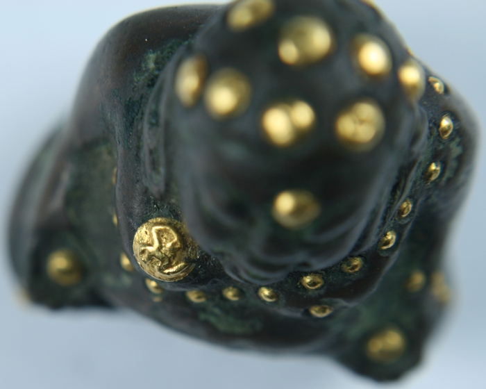 พระสังกัจจายน์ กริ่ง แต้มทองคำ โค้ต นะ ทองคำ