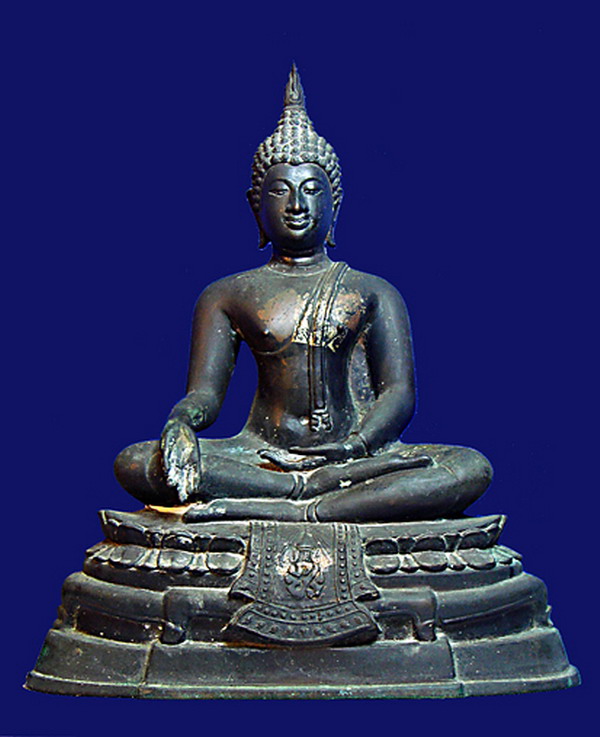 พระบูชา ภปร. กฐินต้น หน้าตัก 9 นิ้ว วัดเทวสังฆาราม ปี 2506 ยุคแรก