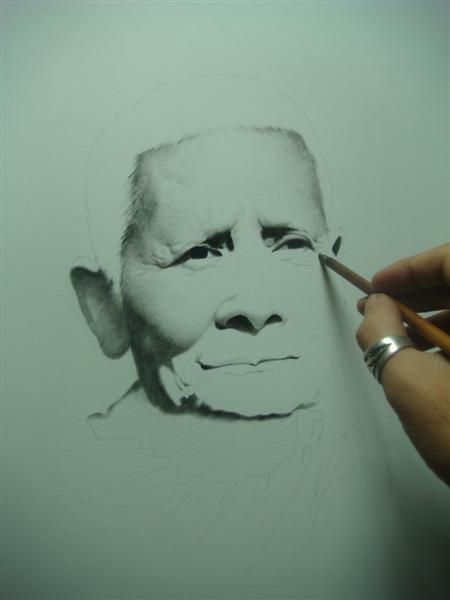 .......ภาพวาดหลวงปู่แหวน..เขียนเองขายเอง..ไม่แพงครับ......
