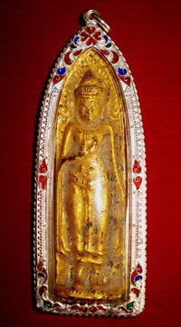 พระ ร่วงหลังรางปืน ปิดทอง 100 เปอร์เซ็นต์ หน้าหนุ่ม