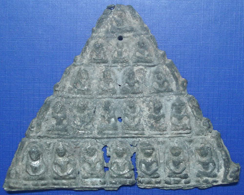 พระแผง 21 เต็มแผง  เนื้อชินเงินผิวปรอท