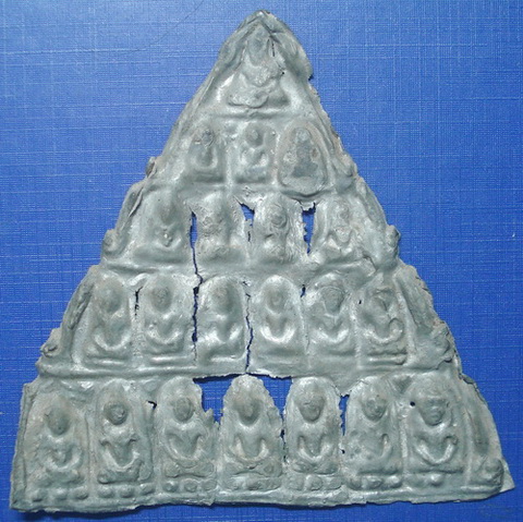 พระแผงเต็มแผง เนื้อชินเงิน