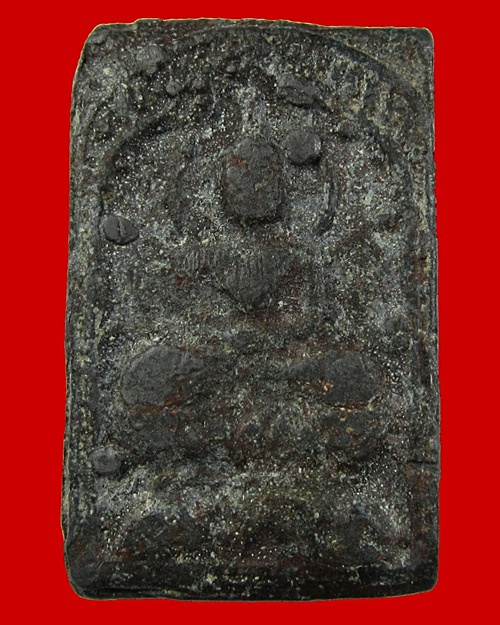 หลวงปู่ศุข วัดปากคลองมะขามเฒ่า พระพิมพ์ประภามลฑล หลังยันต์นูน เนื้อชินตะกั่ว