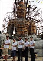 ขอเชิญผู้ใจบุญร่วมสร้างองค์สมเด็จองค์ปฐมหน้าตัก 21 ศอก วัดหนองบ้านเก่า จ. กาญจนบุรีครับ