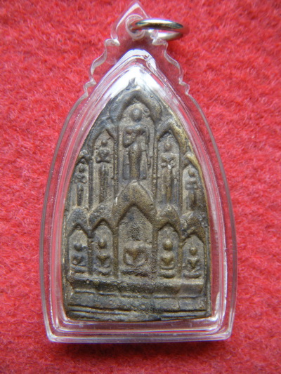 พระหล่อ สิบทัศ หลวงพ่อเงิน วัดดอนยายหอม นครปฐม ปี12 สองหน้า