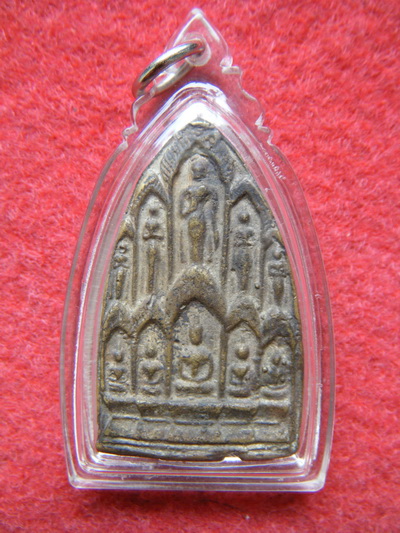 พระหล่อ สิบทัศ หลวงพ่อเงิน วัดดอนยายหอม นครปฐม ปี12 สองหน้า