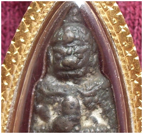 ท้าวเวสสุวรรณ เจ้าคุณศรีฯ(สนธิ์) เนื้อสัมฤทธิ์เงิน แก่เงิน เลี่ยมทอง