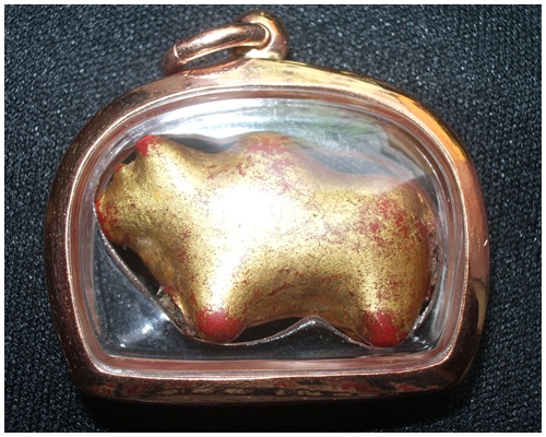 วัวธนู ศิลป ทางเหนือ ของครูบานันตา วัดทุ่งม่านใต้ ลำปาง เก่า จุ่มชาด ปิดทอง เก่าเดิม เลี่ยมนาคขัดมัน