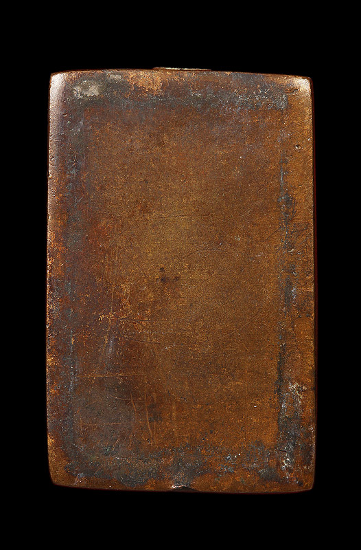  หลวงปู่ศุข พิมประภามณฑลข้างรัศมี เนื้อทองแดงฝาบาตร