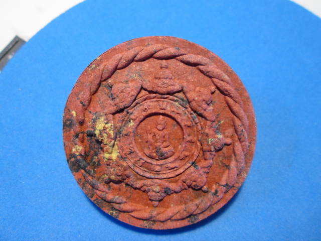 จตุคามรามเทพหลังตะกรุดลูกปืนอาจารย์อ็อดวัดสายไหม กล่องเดิมจากวัดเก็บไว้เป็นอย่างดี