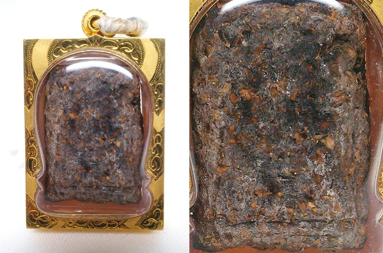 ##  สอบถามครับ  ##  คำหมากกดพิมพ์พระสมเด็จ  ด้านหลังรูปสมเด็จโต