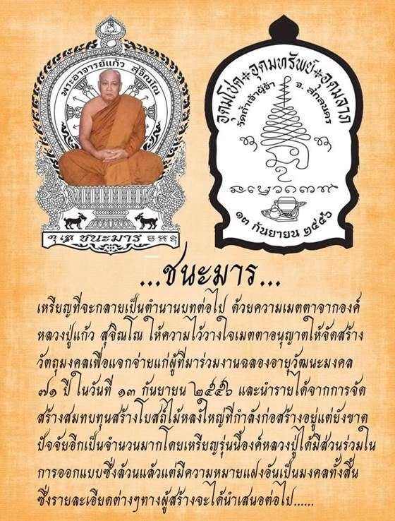 @@@....เหรียญชนะมาร..หลวงปู่แก้ว สุจิณโณ...@@@  