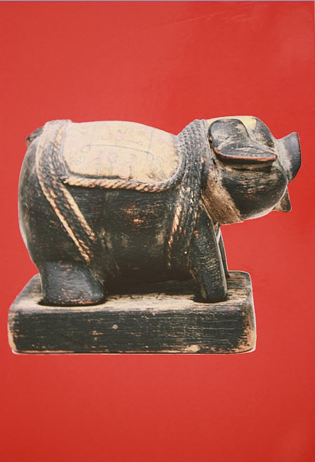 หมูไม้แกะ หลวงพ่อบ่าย วัดช่องลม สวยสุดๆ 