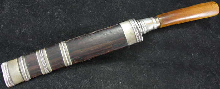 +++ 15000 เอาไป มีดด้ามงาฝักไม้ 7 นิ้ว หลวงพ่อกัน ยุคต้น +++